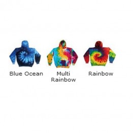 Blank Contrast Rainbow tie-dye hoodie Blank Gildan 300 GSM Hoodie